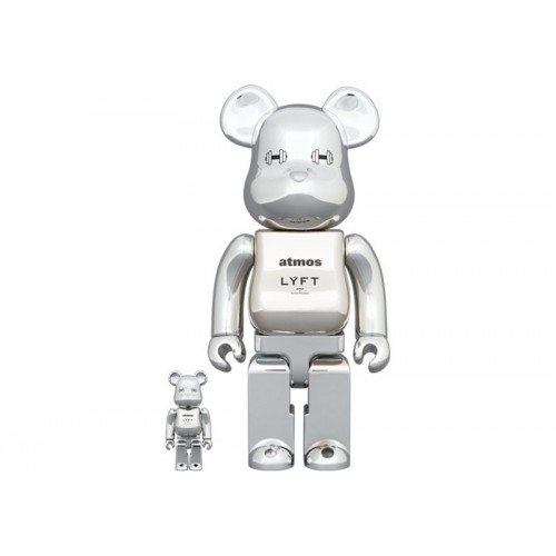 Оригинальный набор фигурок Bearbrick x atmos x LYFT 100% & 400% Set - 7см и 28см