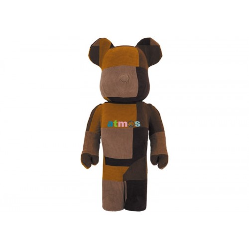 Оригинальная большая фигурка Bearbrick x atmos x Sean Wotherspoon 1000% Brown - 70см