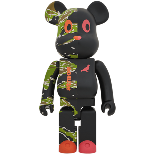 Оригинальная большая фигурка Bearbrick x Atmos x Staple #2 1000% Multi - 70см