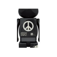 Bearbrick x atmos x Staple #4 100% & 400% Set Glow