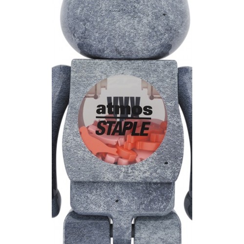 Оригинальная большая фигурка Bearbrick x atmos x Staple Type-5 1000% - 70см