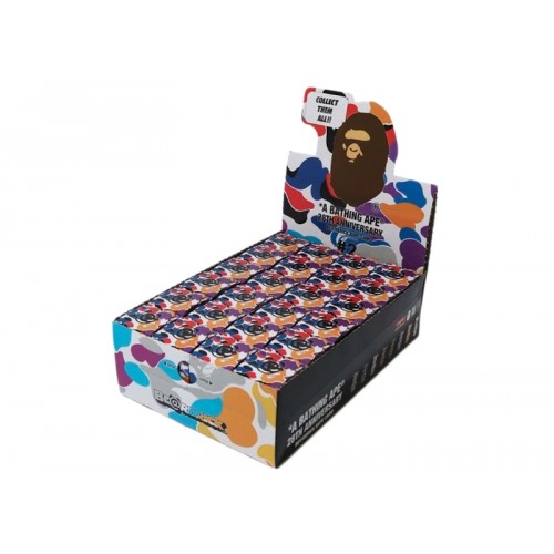 Оригинальный набор фигурок Bearbrick x BAPE 28th Anniversary Camo #2 Sealed Case 100% (24 Blind Boxes) - 7см