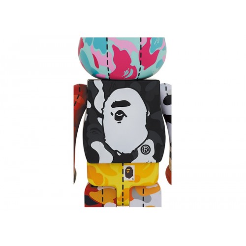 Оригинальная большая фигурка Bearbrick x BAPE 28th Anniversary Camo #3 1000% - 70см