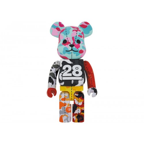Оригинальная большая фигурка Bearbrick x BAPE 28th Anniversary Camo #3 1000% - 70см