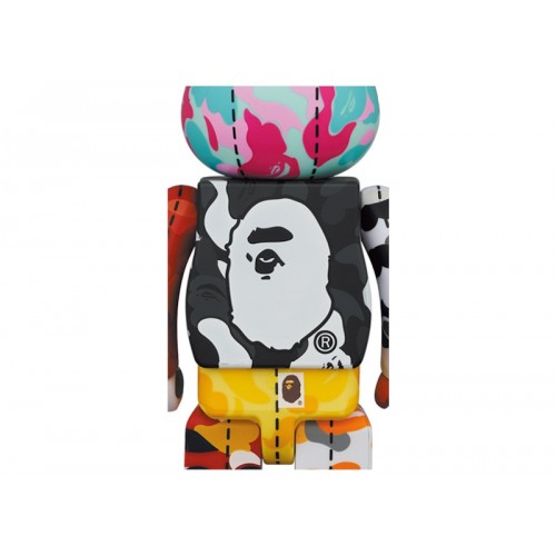Оригинальная фигурка Bearbrick x BAPE 28th Anniversary Camo #3 400% - 28см