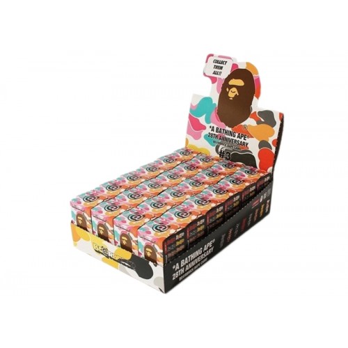 Оригинальный набор фигурок Bearbrick x BAPE 28th Anniversary Camo #3 Sealed Case 100% (24 Blind Boxes) - 7см