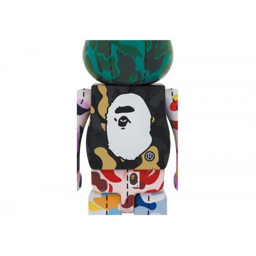 Оригинальная большая фигурка Bearbrick x BAPE 28th Anniversary Camo #4 1000% - 70см