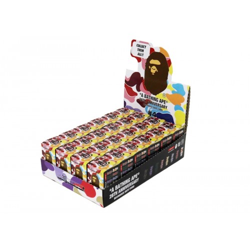 Оригинальный набор фигурок Bearbrick x BAPE 28th Anniversary Camo #4 Sealed Case 100% (24 Blind Boxes) - 7см