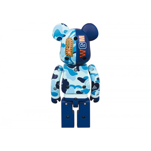 Bearbrick x BAPE ABC Camo Shark Chogokin 200% Blue