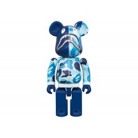 Bearbrick x BAPE ABC Camo Shark Chogokin 200% Blue