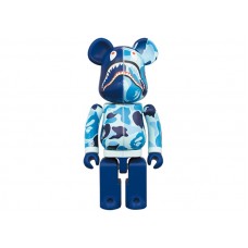Bearbrick x BAPE ABC Camo Shark Chogokin 200% Blue