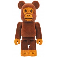 Bearbrick x Bape Baby Milo Flocky Ver. 100% & 400% Set