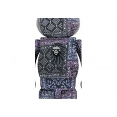 Bearbrick x BAPE Black Bandana 1000%