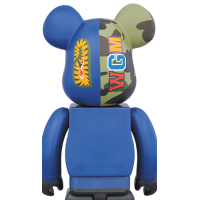 Bearbrick x Bape Camo Shark 1000% Blue