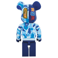 Bearbrick x Bape Camo Shark 2018 Version 1000% Blue