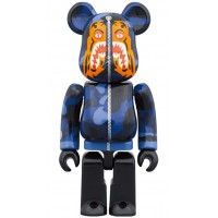 Bearbrick x BAPE Camo Tiger 100% & 400% Set Blue