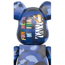 Bearbrick x BAPE Camo Tiger 100% & 400% Set Blue