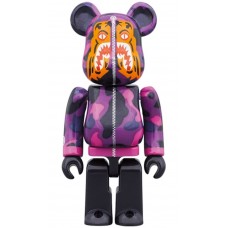 Bearbrick x BAPE Camo Tiger 100% & 400% Set Purple