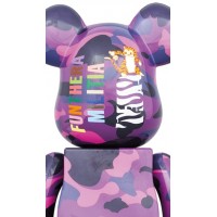 Bearbrick x BAPE Camo Tiger 100% & 400% Set Purple
