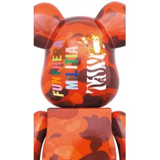 Bearbrick x BAPE Camo Tiger 100% & 400% Set Red