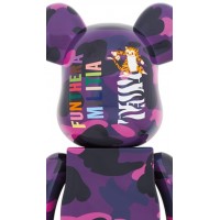Bearbrick x BAPE Camo Tiger 1000% Purple