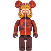 Большая фигурка (70см) Bearbrick x BAPE Camo Tiger 1000% Red