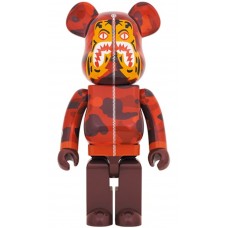 Большая фигурка (70см) Bearbrick x BAPE Camo Tiger 1000% Red