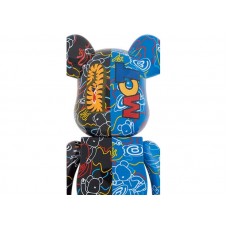 Bearbrick x BAPE Line Camo Shark 1000% Blue/Black