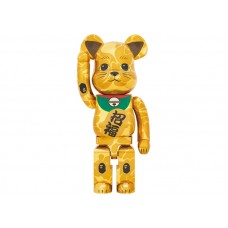 Большая фигурка (70см) Bearbrick x BAPE Maneki Neko 1000% Gold Plated