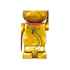 Bearbrick x BAPE Maneki Neko & Daruma 100% & 400% 4-Pc Set Gold & Silver Plated