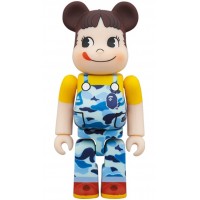 Bearbrick x BAPE Peko-chan 100% & 400% Set Blue Camo