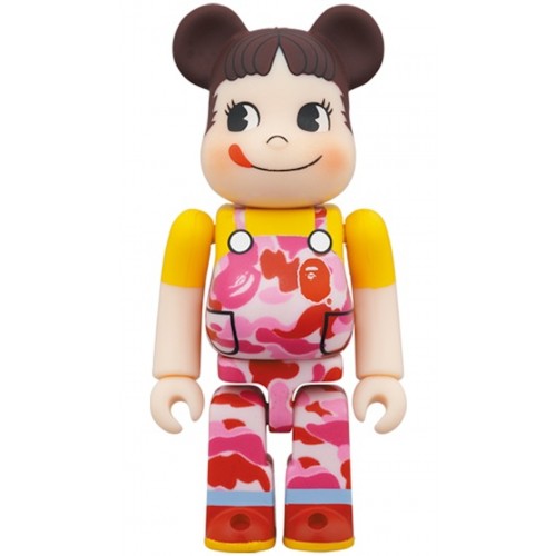 Оригинальный набор фигурок Bearbrick x BAPE Peko-chan 100% & 400% Set Pink Camo - 7см и 28см
