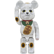 Большая фигурка (70см) Bearbrick x BAPE (R) Maneki Neko 1000%