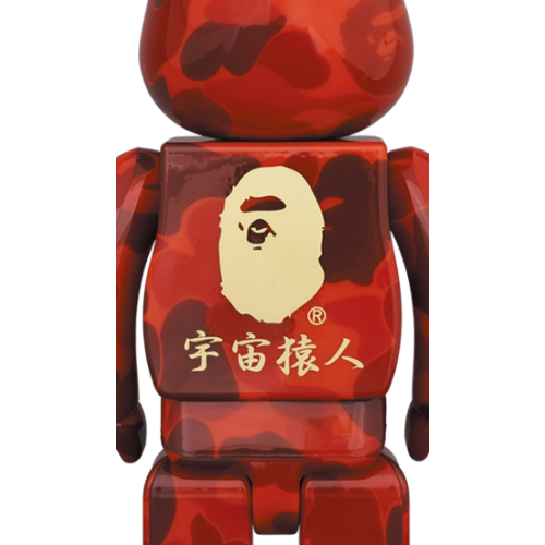 Оригинальная фигурка Bearbrick x BAPE (R) Maneki Neko & Daruma 400% 2PACK - 28см
