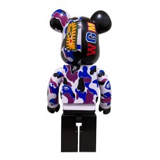 Bearbrick x Bape Shark Hong Kong 15th Anniversary 1000% Purple Camo