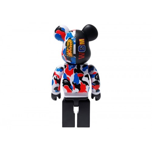 Оригинальный набор фигурок Bearbrick x Bape Shark London Store 100% & 400% Set - 7см и 28см