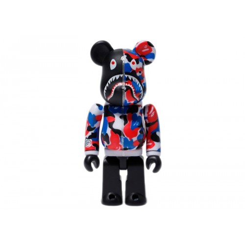 Оригинальный набор фигурок Bearbrick x Bape Shark London Store 100% & 400% Set - 7см и 28см