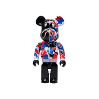 Большая фигурка (70см) Bearbrick x Bape Shark London Store 1000%