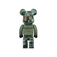 Bearbrick x Bape x Alpha Industries 100% & 400% Set