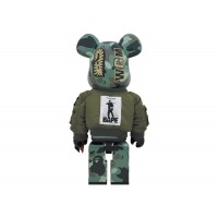 Bearbrick x Bape x Alpha Industries 1000%