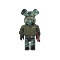 Большая фигурка (70см) Bearbrick x Bape x Alpha Industries 1000%
