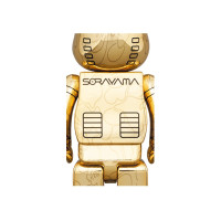 Bearbrick x BAPE x Hajime Sorayama Baby Milo 100% and 400% 4x Set Gold/Silver