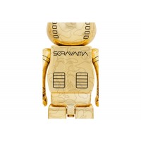 Bearbrick x BAPE x Hajime Sorayama Baby Milo 1000% 2x Set Gold/Silver