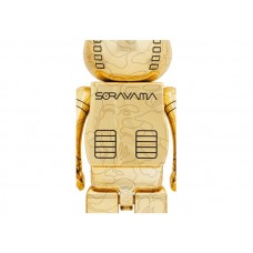 Bearbrick x BAPE x Hajime Sorayama Baby Milo 1000% 2x Set Gold/Silver