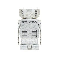 Bearbrick x BAPE x Hajime Sorayama Baby Milo 1000% 2x Set Gold/Silver