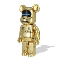Bearbrick x BAPE x Hajime Sorayama Baby Milo 1000% Gold