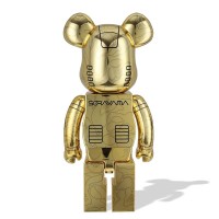 Bearbrick x BAPE x Hajime Sorayama Baby Milo 1000% Gold