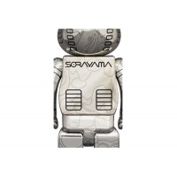 Bearbrick x BAPE x Hajime Sorayama Camo Shark 100% & 400% 4-Pc Set Gold & Silver