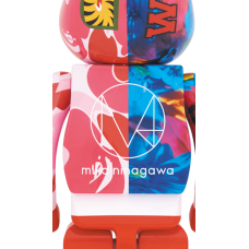 Bearbrick x Bape x Mika Ninagawa Shark 1000% Pink