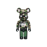 Большая фигурка (70см) Bearbrick x BAPE XLBWK Livaken Knu ABC Camo 1000% Green